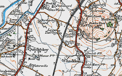 Old map of Lower Tuffley in 1919