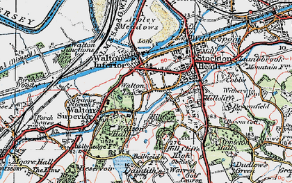 Old map of Lower Walton in 1923