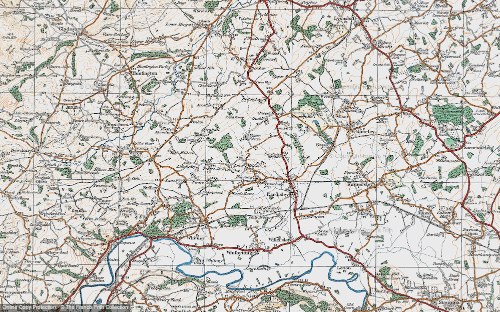 Old Map of Lower Welson, 1919 in 1919