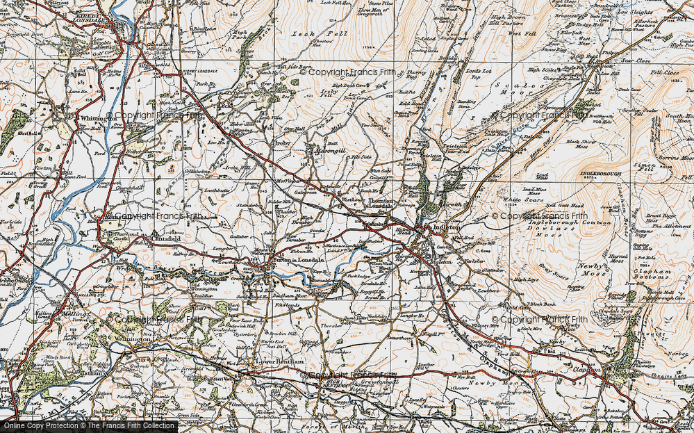 Old Map of Lower Westhouse, 1924 in 1924
