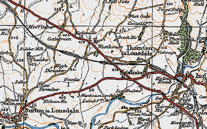 Old map of Lower Westhouse in 1924