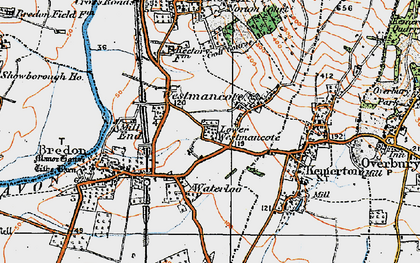 Old map of Lower Westmancote in 1919