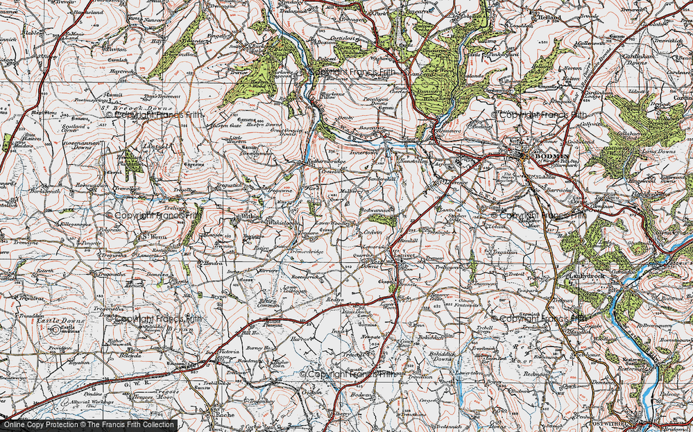 Saints Way Cornwall Map Old Maps Of Saints'way, Cornwall - Francis Frith