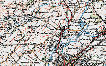 Old map of Lowerford in 1924