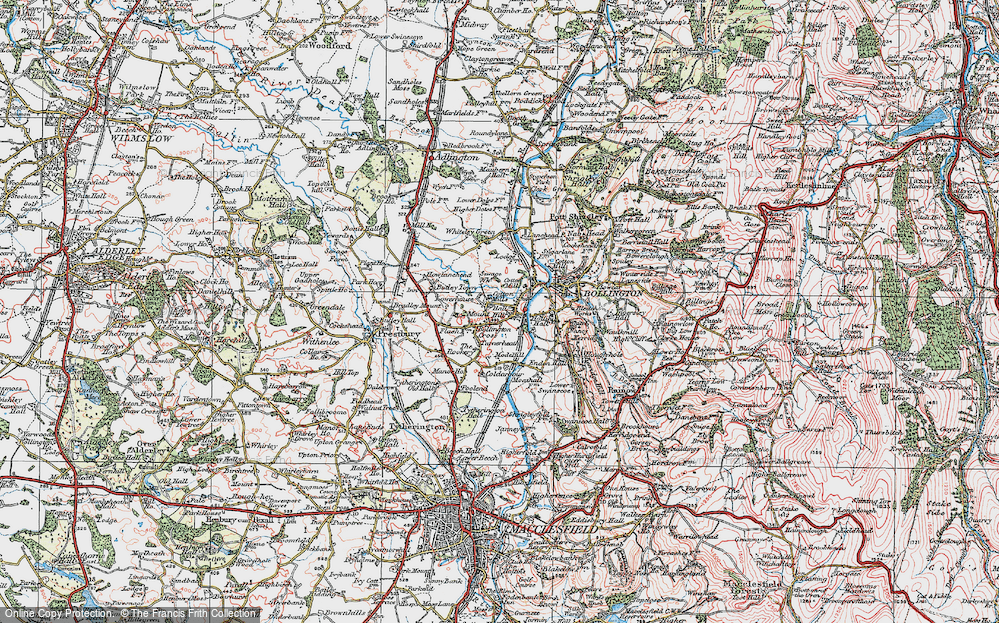 Old Map of Lowerhouse, 1923 in 1923