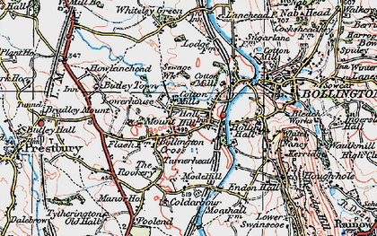 Old map of Lowerhouse in 1923