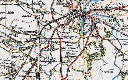 Old map of Lowes Barn in 1925