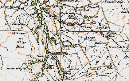 Old map of Aikengill in 1924