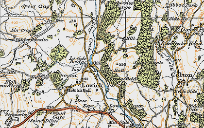 Old map of Bridgefield in 1925