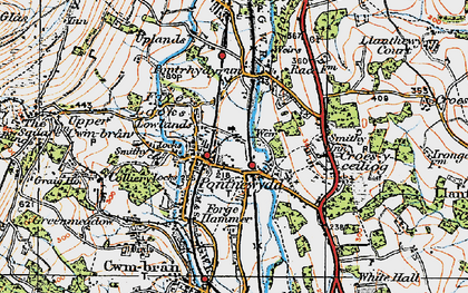 Old map of Lowlands in 1919