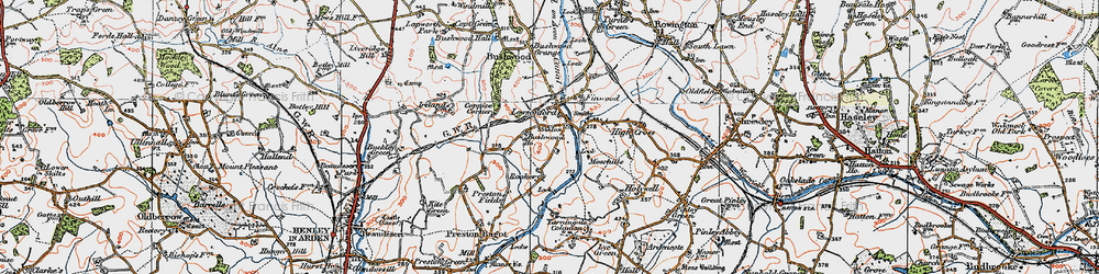 Old map of Bushwood Ho in 1919