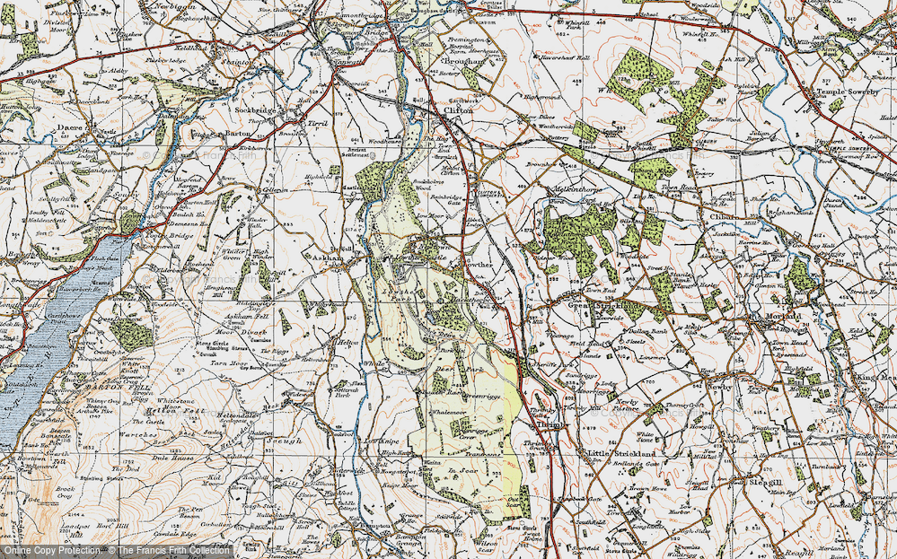 Old Map of Lowther, 1925 in 1925