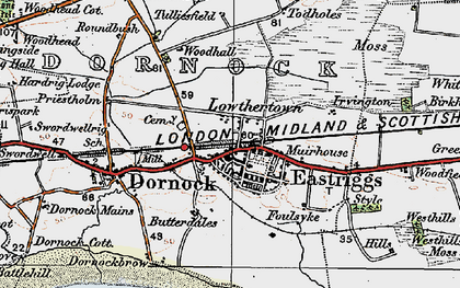 Old map of Lowthertown in 1925