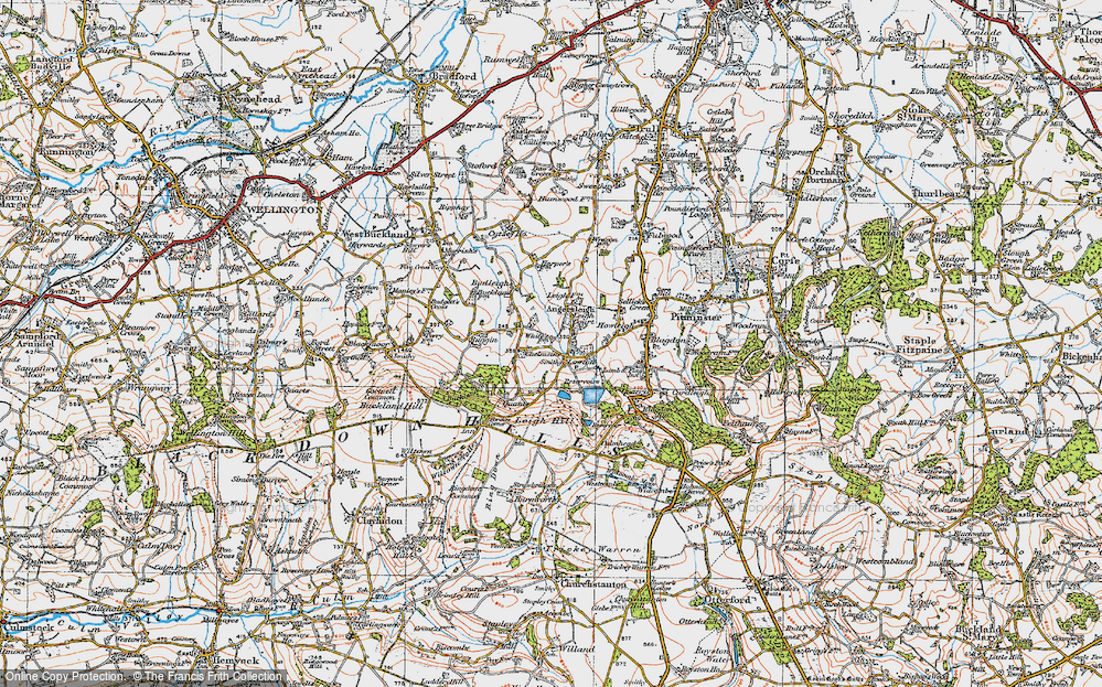 Old Map of Lowton, 1919 in 1919
