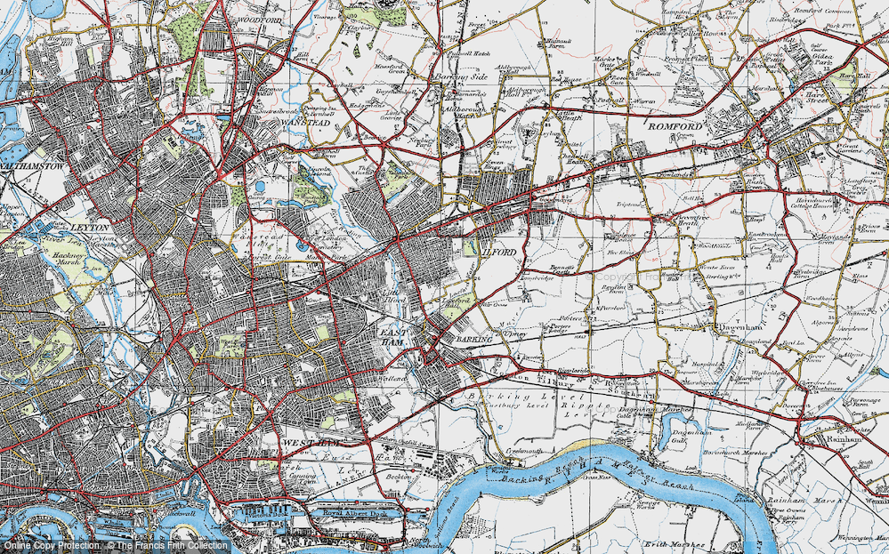 Old Map of Loxford, 1920 in 1920