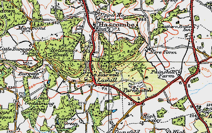 Old map of Loxhill in 1920