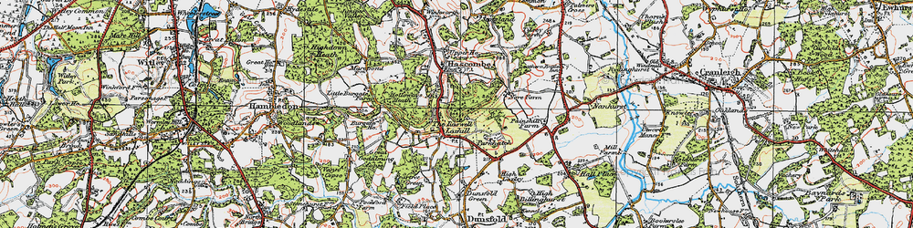 Old map of Loxhill in 1920