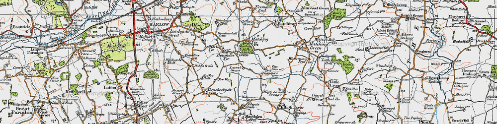 Old map of Loyter's Green in 1919