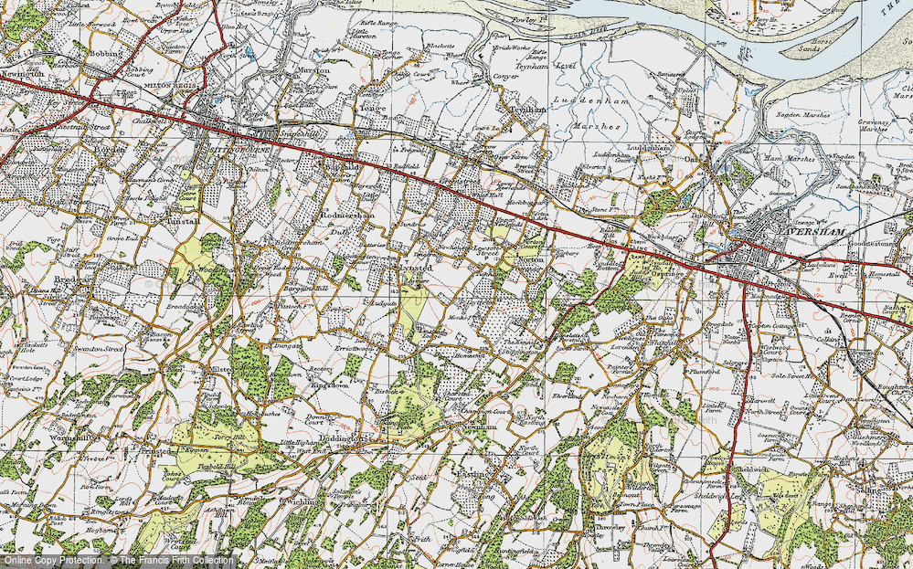 Old Map of Loyterton, 1921 in 1921