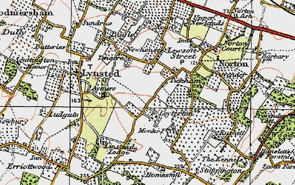 Old map of Loyterton in 1921