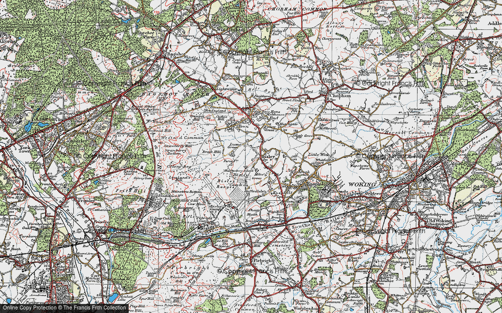 Old Map of Lucas Green, 1920 in 1920