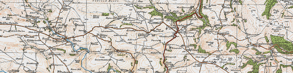 Old map of Larcombe Brook in 1919