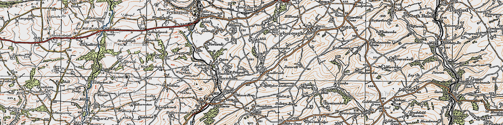 Old map of Ludbrook in 1919