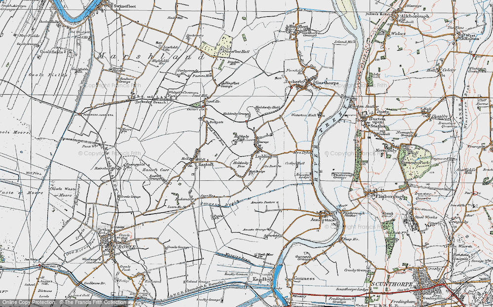 Old Map of Luddington, 1924 in 1924