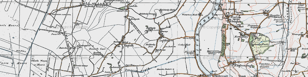 Old map of Luddington in 1924