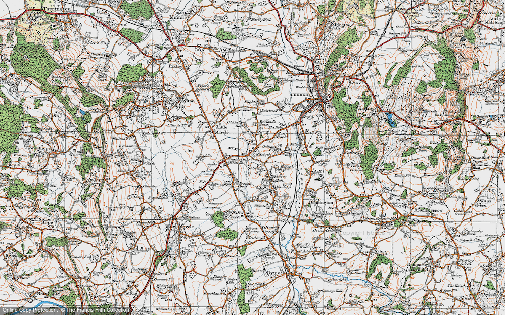 Old Map of Ludstock, 1920 in 1920