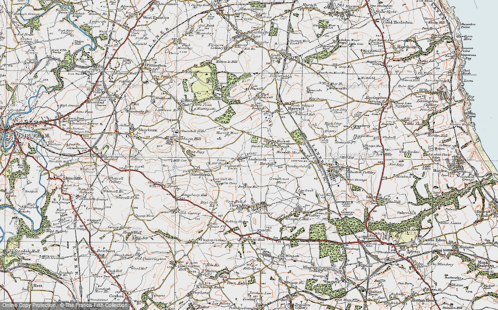 Old Map of Ludworth, 1925 in 1925