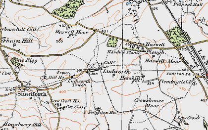 Old map of Ludworth in 1925