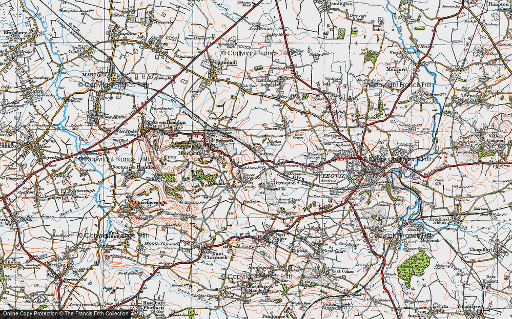 Old Map of Lufton, 1919 in 1919