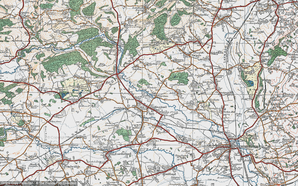 Old Map of Lugg Green, 1920 in 1920