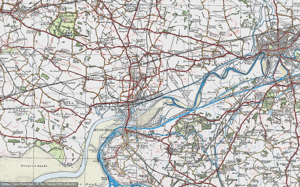 Old Map of Lugsdale, 1923 in 1923