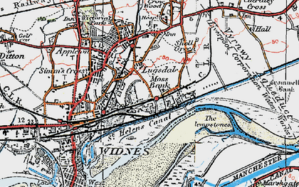Old map of Lugsdale in 1923