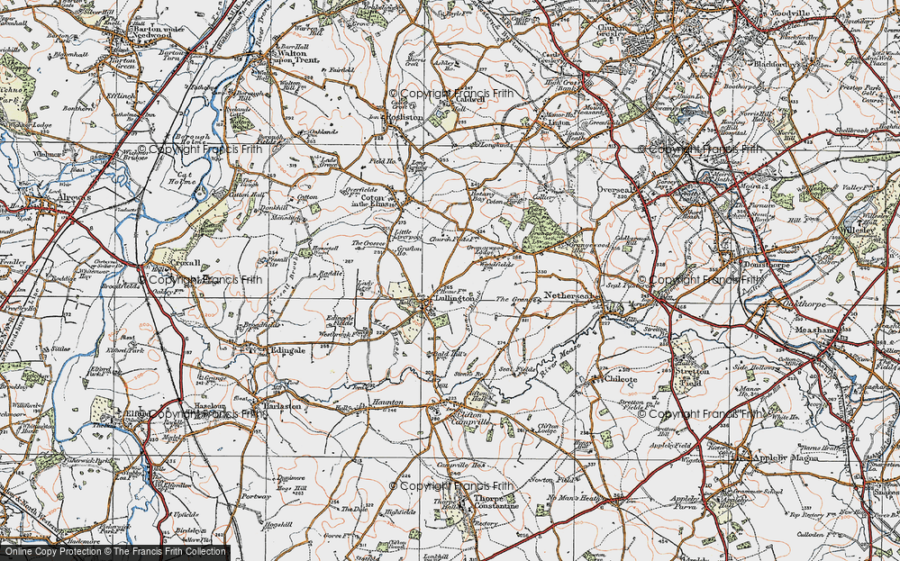 Old Map of Lullington, 1921 in 1921