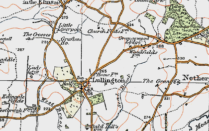 Old map of Lullington in 1921