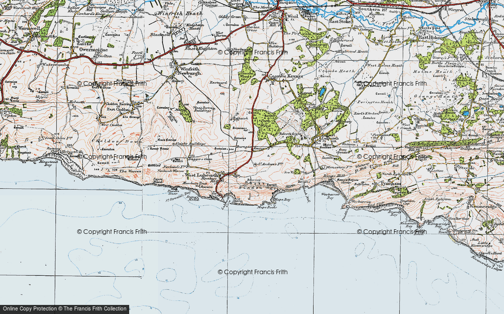 Old Map of Historic Map covering Arish Mell in 1919