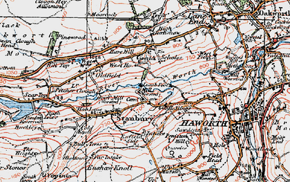 Old map of Lumb Foot in 1925