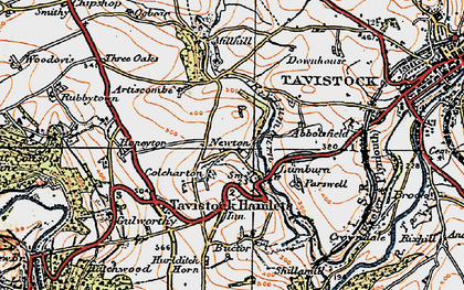 Old map of Lumburn in 1919