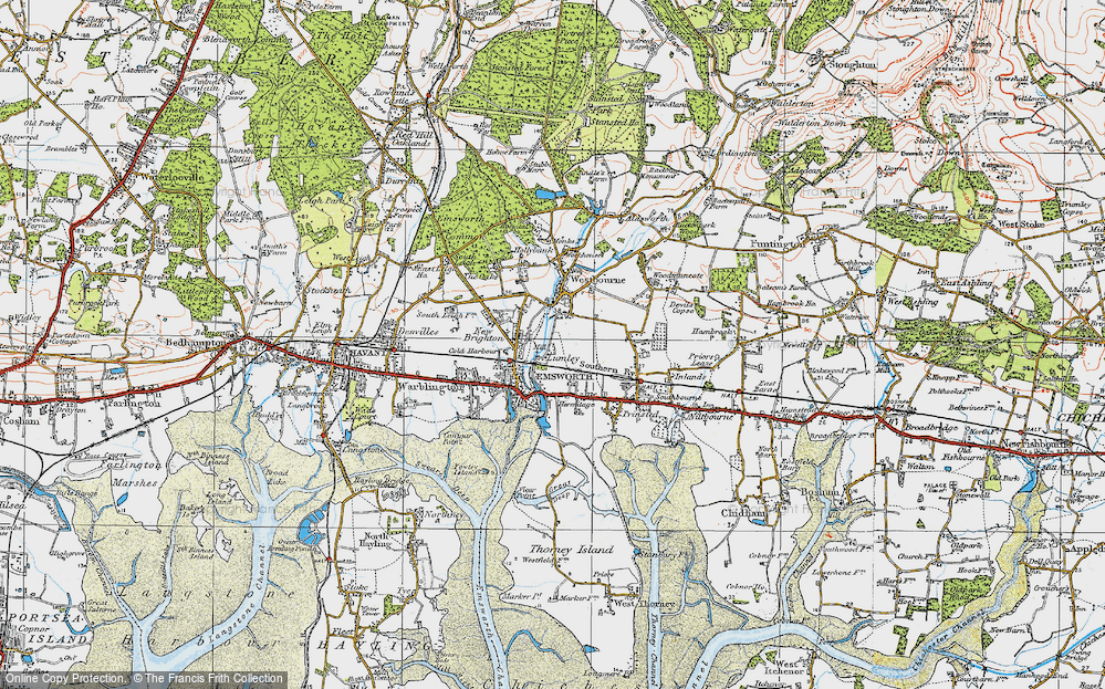 Old Map of Lumley, 1919 in 1919