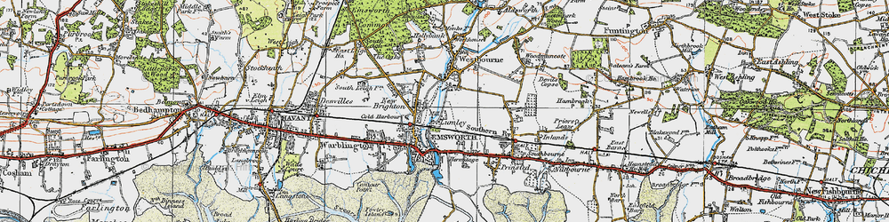 Old map of Lumley in 1919