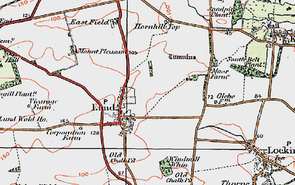 Old map of Lund in 1924