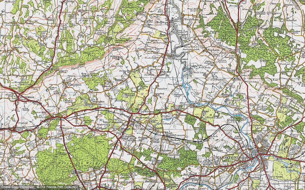 Old Map of Lunsford, 1920 in 1920