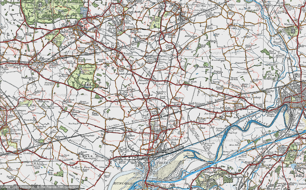 Old Map of Lunts Heath, 1923 in 1923