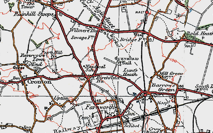 Old map of Lunts Heath in 1923