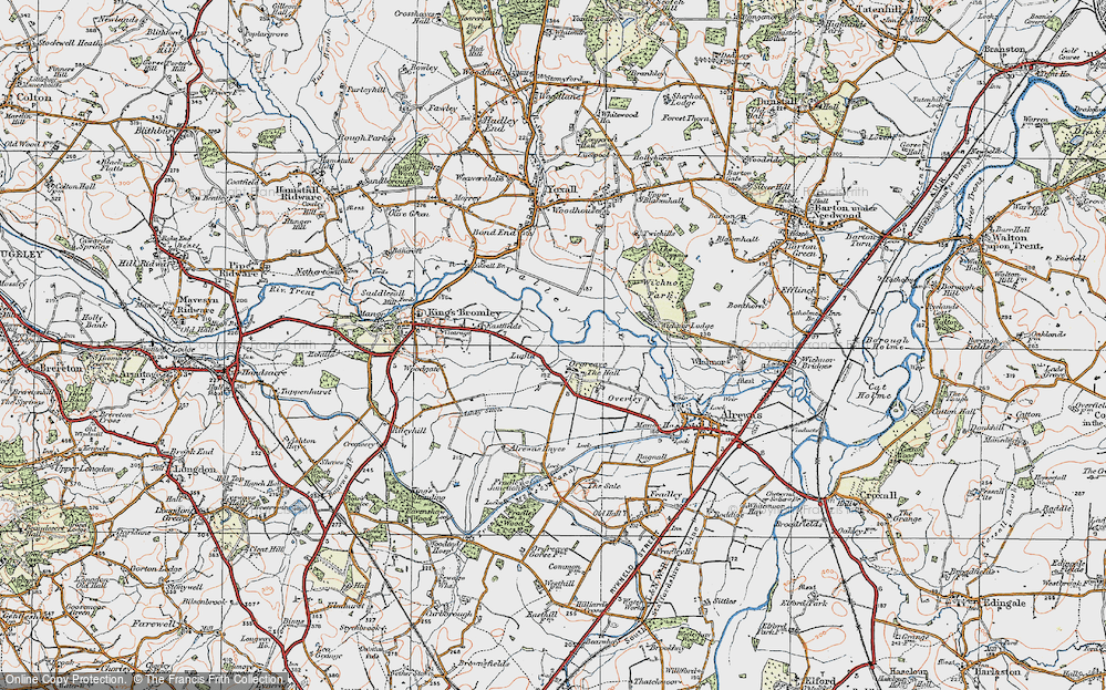Old Map of Lupin, 1921 in 1921