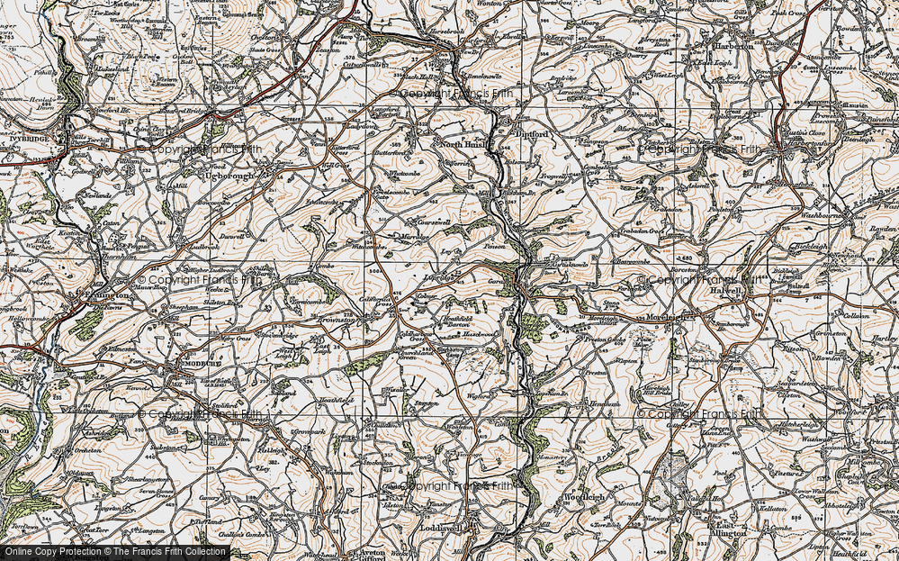 Old Map of Lupridge, 1919 in 1919