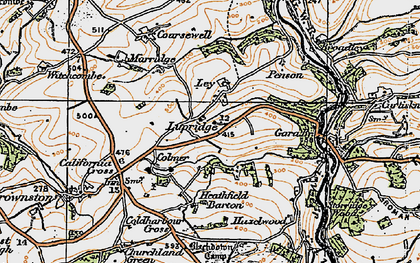Old map of Lupridge in 1919